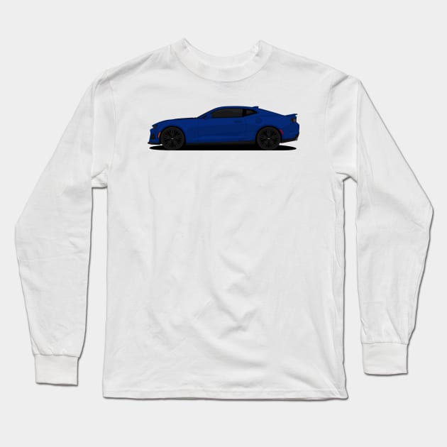 CAMARO RIVERSIDE-BLUE Long Sleeve T-Shirt by VENZ0LIC